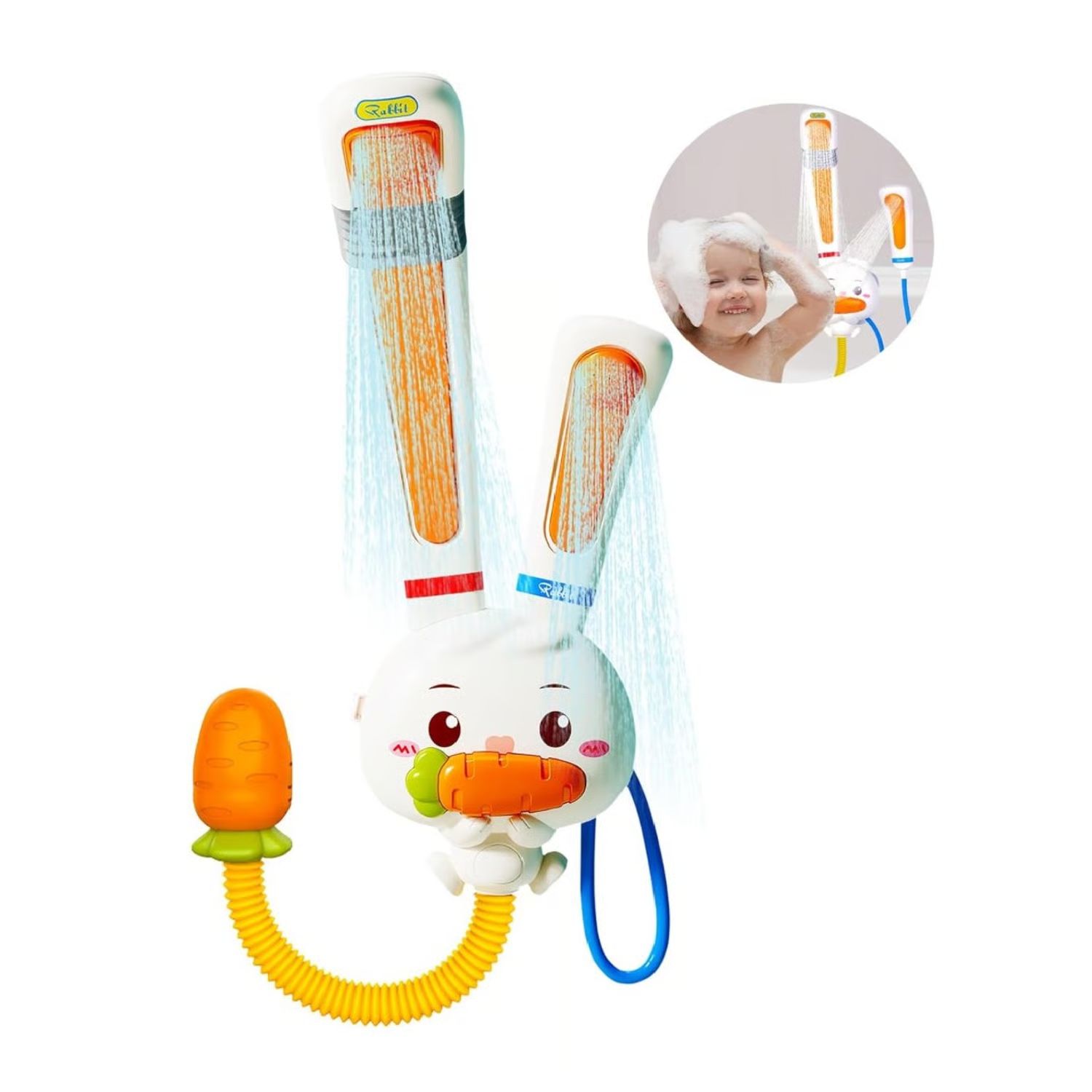 Miniatura 4 de Ducha para bebe conejo zanahoria